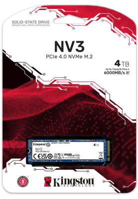 SSD 4TB Kingston NV3 M.2 2280 PCIe 4.0 x4 NVMe