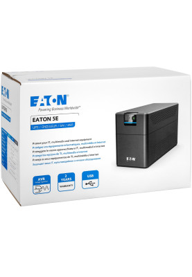 ДБЖ Eaton 5E 2200 USB IEC G2, 2200VA/1200W, USB, 6xIEC