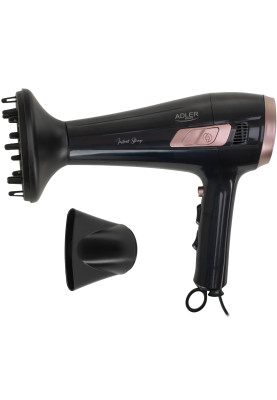 Фен Adler AD 2283 black 2400Вт/ 2 швидкості/ хол.обдув/ темп.режимів-3/ ахист від перегріву