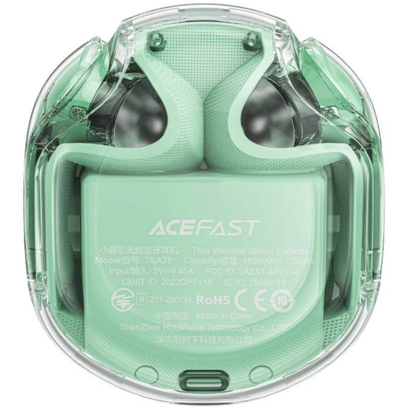 Навушники TWS Acefast T8 mint green