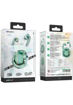 Навушники TWS Acefast T8 mint green