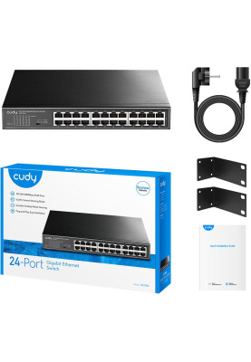 Комутатор Cudy GS1024, 24 портовий Gigabit Metal Switch