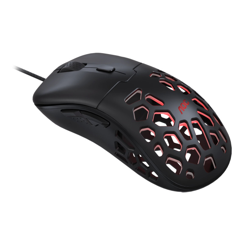 Мишка AOC GM510B ігрова, 16000dpi., 6кн., RGB PMW3389 Ultra-Light чорна
