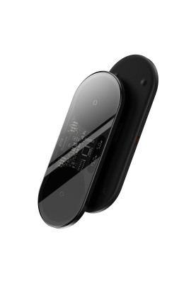 Бездротовий зарядний пристрій Baseus 20W Digital LED Display з цифровим дисплеєм чорний