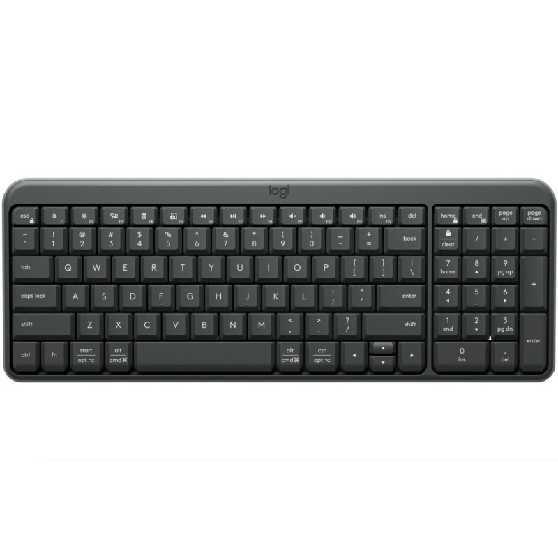 Клавіатура бездротова  LOGITECH K250 UKR, 2.4GHZ/BT,  Graphite Клавіатура бездротова  LOGITECH K250 UKR, 2.4GHZ/BT,  Graphite