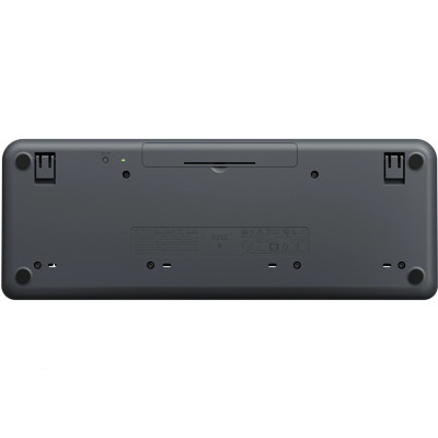 Клавіатура бездротова LOGITECH K250 UKR, 2.4GHZ/BT, Graphite Клавіатура бездротова LOGITECH K250 UKR, 2.4GHZ/BT, Graphite