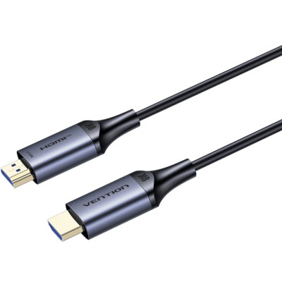Кабель HDMI M - M, 15.0м, Optical V2.1, 8K 60Гц 48Gbps Aluminum Alloy, сірий Vention