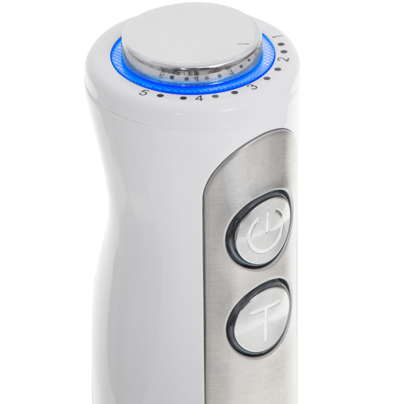 Блендер Adler AD 4625 white ручний/ 1500Вт/ 5 швидк./ без чаші/ Turbo/ білий