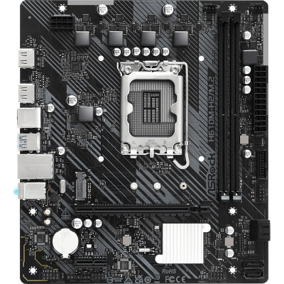 ASRock H610M-H2/M.2 (1700/H610, 2*DDR4, 1xPCIex16, 2xHDMI, 4xSATAІІІ, M.2, GLan, 7.1ch, mATX)