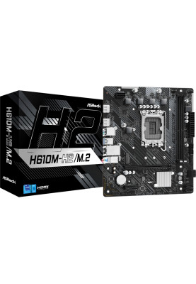 ASRock H610M-H2/M.2 (1700/H610, 2*DDR4, 1xPCIex16, 2xHDMI, 4xSATAІІІ, M.2, GLan, 7.1ch, mATX)