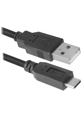 Кабель USB AM-Type C M, 1.0м, чорний, 09-03 PRO Defender
