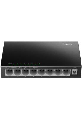 Комутатор Cudy FS108, 8 портовий 10/100 Mbps Metal Switch