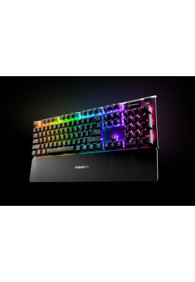 Клавіатура ігрова механічна SteelSeries Apex 5 (Blue Switch) UA OLED Smart Display