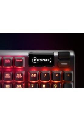 Клавіатура ігрова механічна SteelSeries Apex 5 (Blue Switch) UA OLED Smart Display