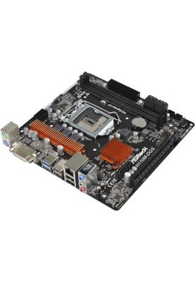 ASRock H110M-DGS R3.0/REF (1151/H110, 2*DDR4, 1xPCIe x16, 4xSATAІІІ, DVI-D, GLan, 7.1CH HD Audio, m