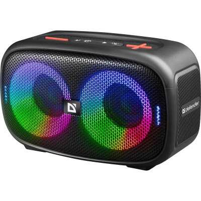 Акустична система 1.0 Defender Q5 20 Вт Bluetooth/FM/USB/TF/IPX5, LED, чорна