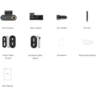 Відеореєстратор DDPAI Dashcam N5 Pro + камера заднього виду Відеореєстратор DDPAI Dashcam N5 Pro + камера заднього виду