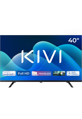 TV 40 Kivi 40F730QB FHD/DLED/T2/Android 11/2 x 10W/HDMI/Wi-Fi/VESA 200x200 M4/ST /Black