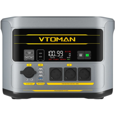 Зарядна станція Vtoman FlashSpeed 2400 (1408 Вт/г) 2400W AC,MPPT,UPS,LiFePo4