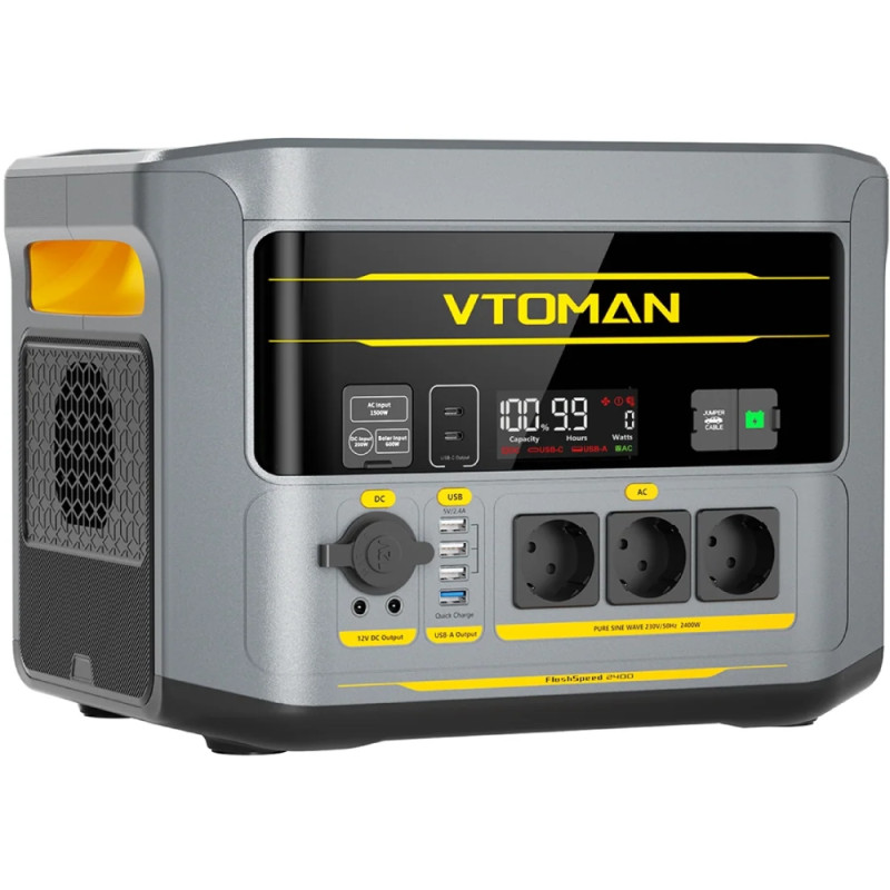Зарядна станція Vtoman FlashSpeed 2400 (1408 Вт/г) 2400W AC,MPPT,UPS,LiFePo4