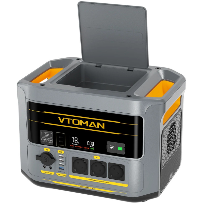 Зарядна станція Vtoman FlashSpeed 2400 (1408 Вт/г) 2400W AC,MPPT,UPS,LiFePo4