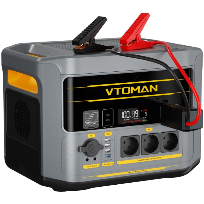 Зарядна станція Vtoman FlashSpeed 2400 (1408 Вт/г) 2400W AC,MPPT,UPS,LiFePo4