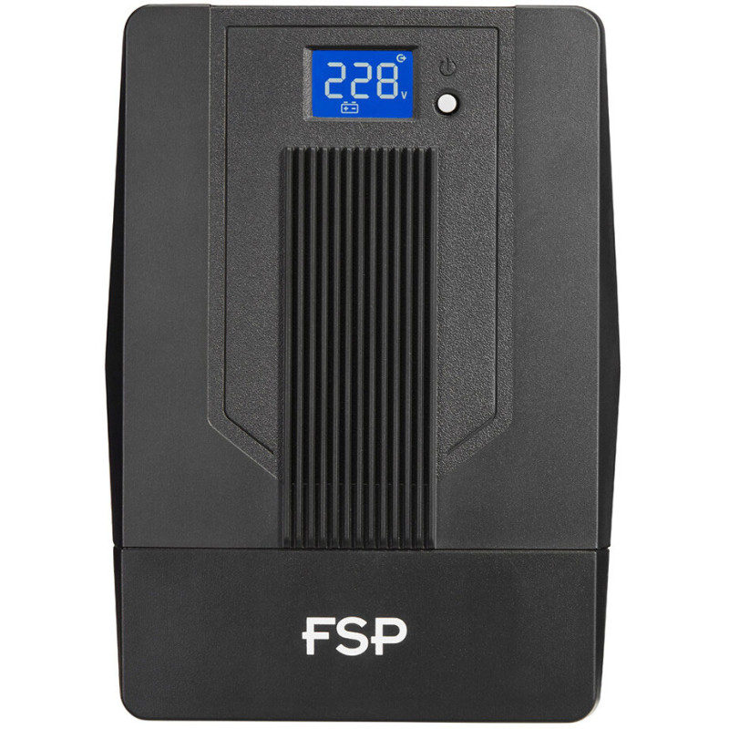 ДБЖ FSP iFP-2000, 2000ВА/1200Вт, LCD, Schuko*4. 230V/50Hz ,w/o RJ45,w/ USB, Black, 12V/9Ah*2, CIS