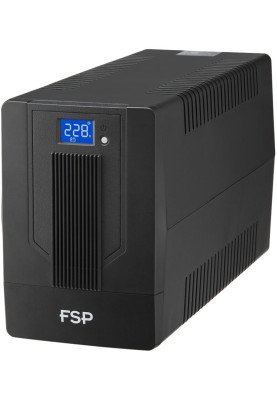 ДБЖ FSP iFP-2000, 2000ВА/1200Вт, LCD, Schuko*4. 230V/50Hz ,w/o RJ45,w/ USB, Black, 12V/9Ah*2, CIS
