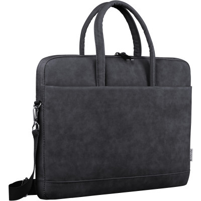 Сумка для ноутбука 15.6'' Defender Trendy з кишенею, шкіра, чорна Сумка для ноутбука 15.6'' Defender Trendy з кишенею, шкіра, чорна