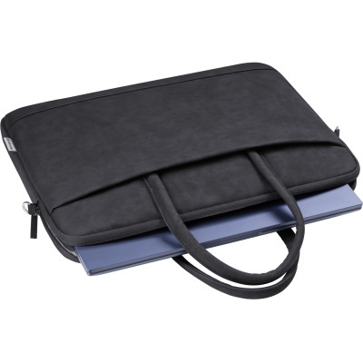 Сумка для ноутбука 15.6'' Defender Trendy з кишенею, шкіра, чорна Сумка для ноутбука 15.6'' Defender Trendy з кишенею, шкіра, чорна