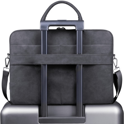 Сумка для ноутбука 15.6'' Defender Trendy з кишенею, шкіра, чорна Сумка для ноутбука 15.6'' Defender Trendy з кишенею, шкіра, чорна