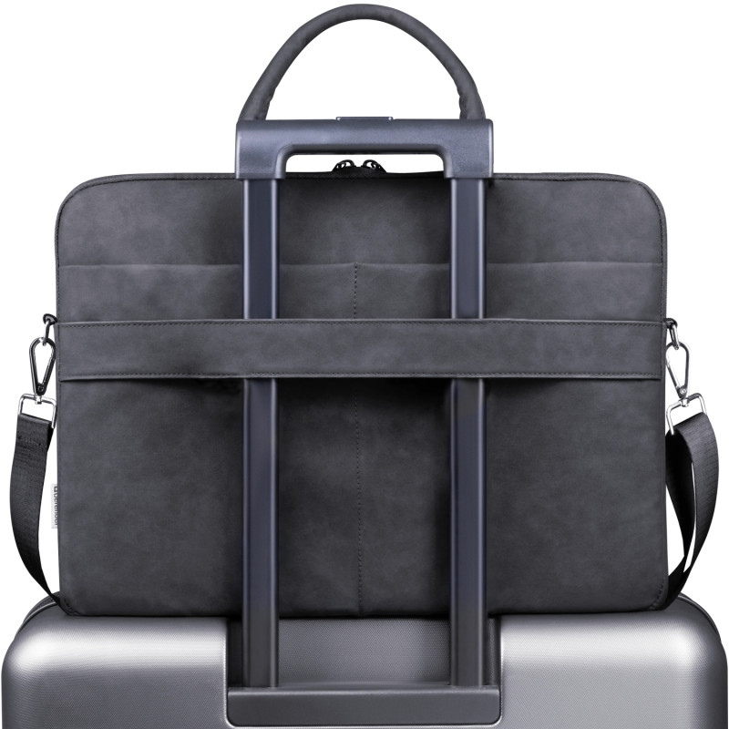 Сумка для ноутбука 15.6'' Defender Trendy з кишенею, шкіра, чорна