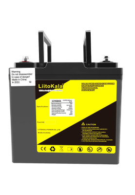 Акумуляторна батарея LiitoKala LiFePO4 12V60Ah, LCD