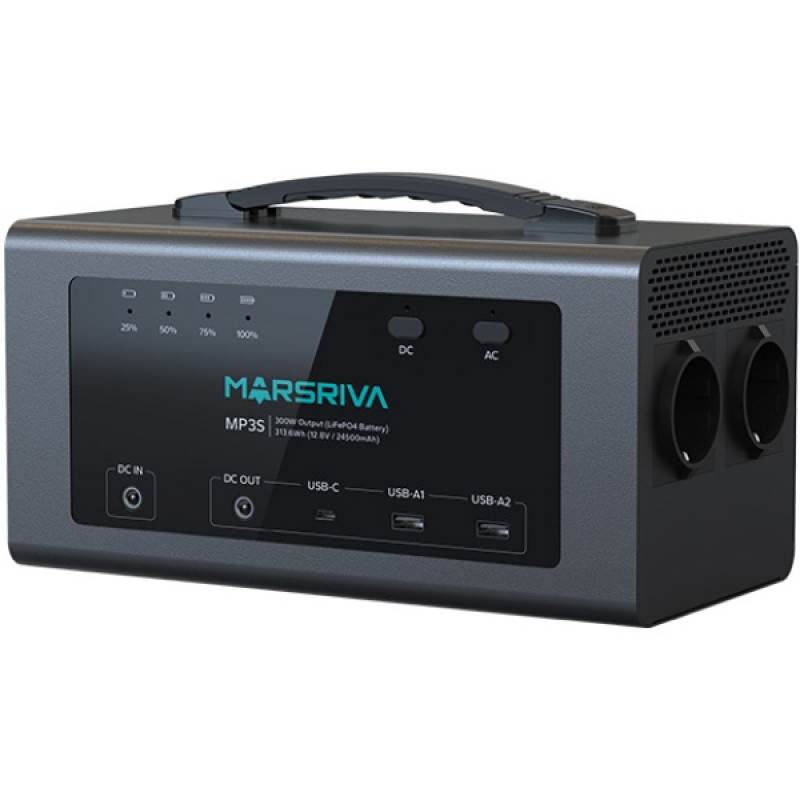 Зарядна станція Marsriva MP3S 300Вт (313.6 Вт/г)  LiFePO4