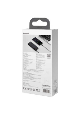 УМБ Baseus Adaman 10000mAh 22,5W, Micro USB, 2xUSB,2xType-C PD,QC3.0,black