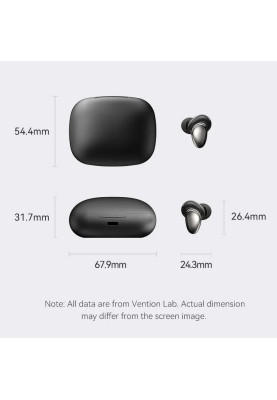 Навушники TWS Vention Tiny Earbuds T13 Black