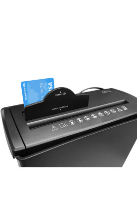 Знищувач документів Media-Tech MT215, CD/DVD discs & credit cards. 5 pages simultaneously