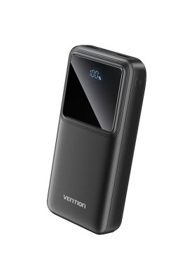 УМБ Vention 20000mAh 22.5W 3A,PD,QC 3.0, Micro-USB,USB-C,2xUSB-A, LED Display Black