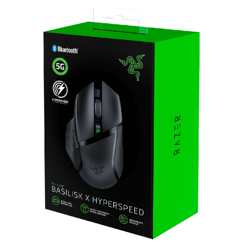 Мишка ігрова бездротова Razer Basilisk X Hyperspeed 6 кн., 16000 dpi, Bluetooth