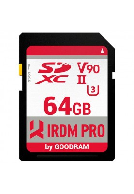 Memory card SD 64Gb GoodRAM IRDM PRO SDXC V90 UHS-II U3 Retail