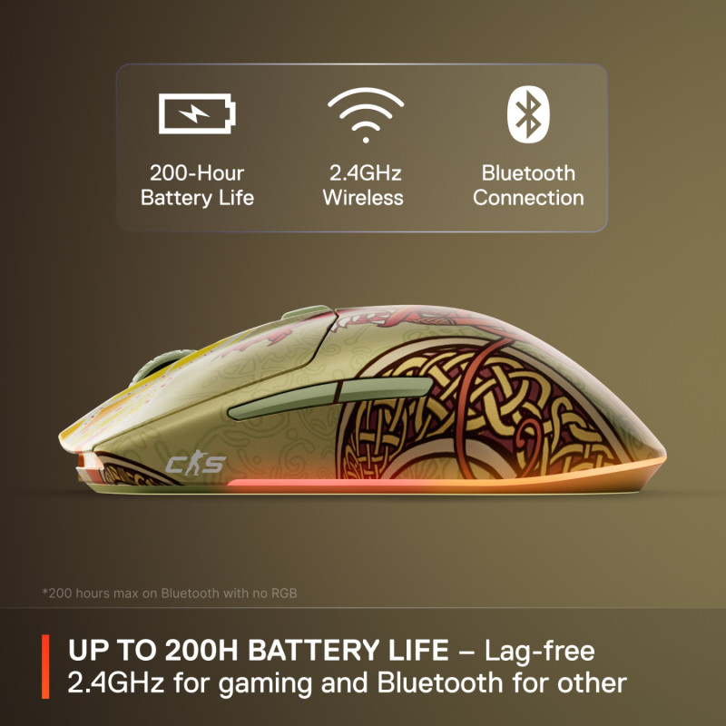 Мишка SteelSeries CS2 Dragon Lore Edition Wireless RGB