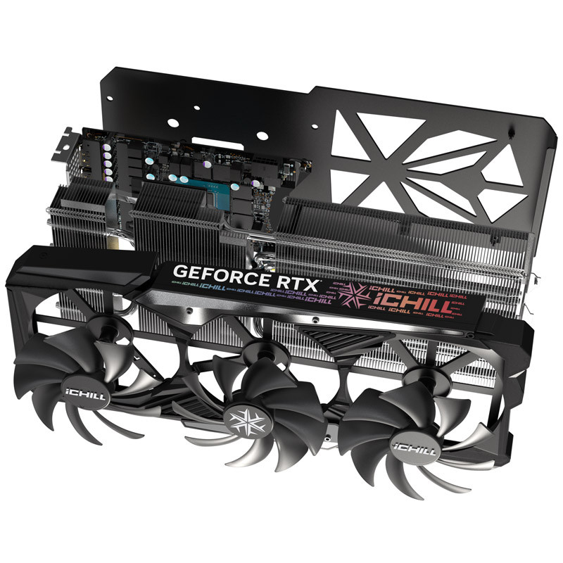 Відеокарта GeForce RTX4070 Ti Inno3D iChill X3, 12GB GDDR6X, 192bit, PCI Express