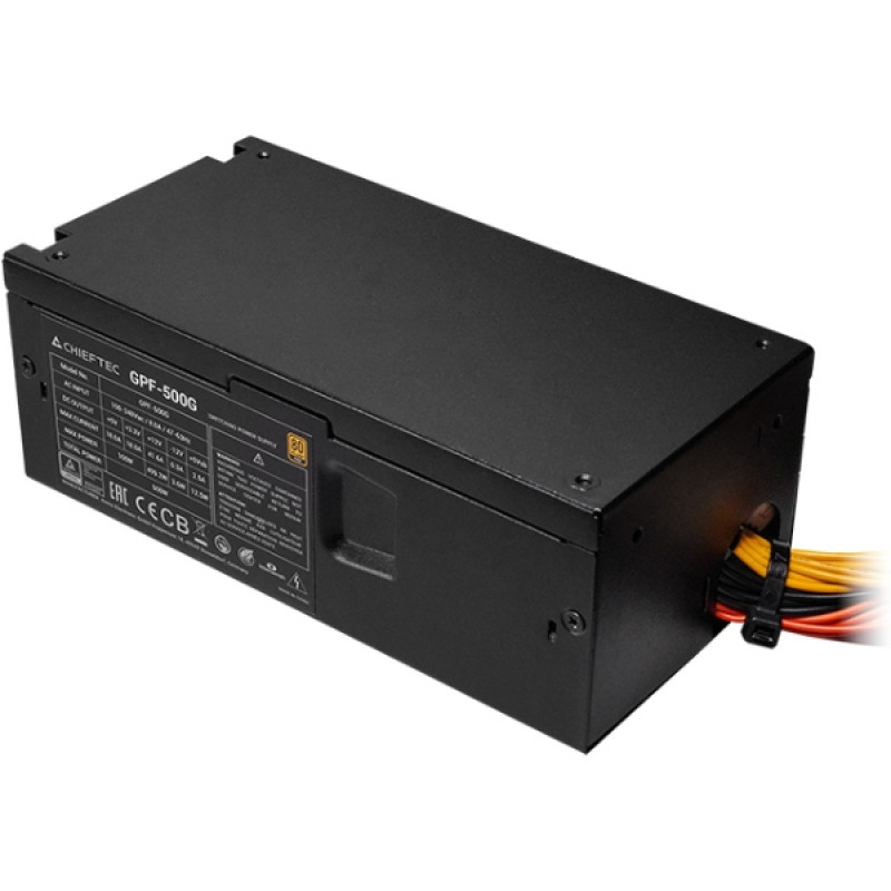 БЖ 500W Chieftec SMART GPF-500G 80 mm fan, 80Plus Gold, TFX, bulk
