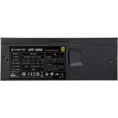 БЖ 500W Chieftec SMART GPF-500G 80 mm fan, 80Plus Gold, TFX, bulk БЖ 500W Chieftec SMART GPF-500G 80 mm fan, 80Plus Gold, TFX, bulk