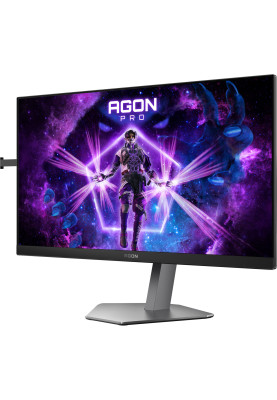 TFT 24.5" AOC AG256FS, Fast IPS, 390Гц, 2xHDMI, DP, USB-hub, HAS, Pivot, чорний