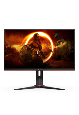 TFT 28" AOC U28G2XU/BK, IPS, UHD, 3мс. (GtG), HDMI x 2, DP x 2, USB x 4, HAS, Pivot,  колонки, чорни