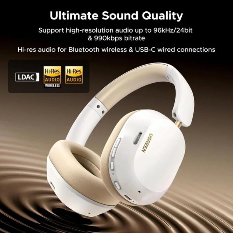 Навушники UGREEN HP203 HiTune Max5С Hybrid ANC White