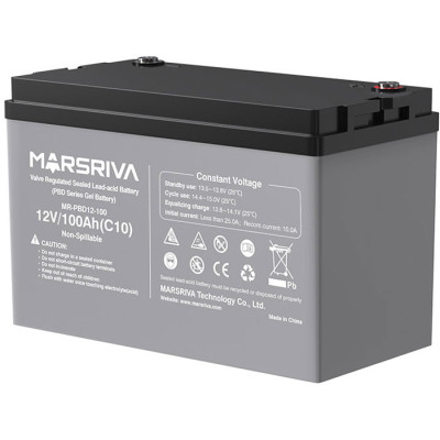 Акумуляторна батарея Marsriva 12V, 100A, AGM Gel battery