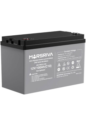Акумуляторна батарея Marsriva 12V, 100A, AGM Gel battery