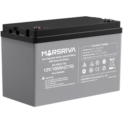 Акумуляторна батарея Marsriva 12V, 100A, AGM Gel battery